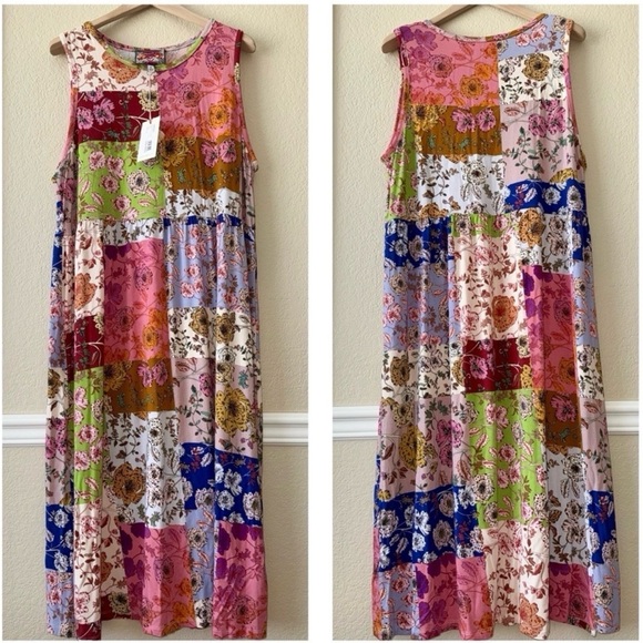 Johnny Was Dresses & Skirts - NEW w/ Tags Johnny Was Cosmo Easy Fit Tea Length Dress Size XL